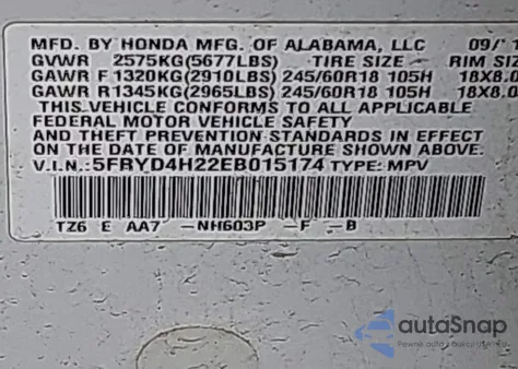 2014 Acura Mdx z USA, uszkodzony, nr VIN 5FRYD4H22EB015174